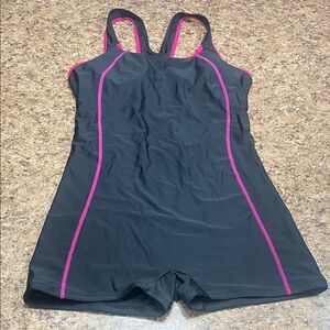 Black and Pink Women's Swimwear Medium